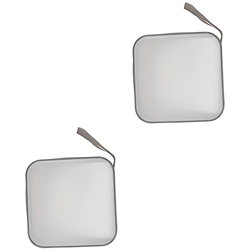 LOEFLIFA 2 Stück 40 Cd -Box -cd -Paket Tragenfall Disc -speicherfall Kapazität Cd-Schutz Cd-Halter-Fall Hülse Tragbar Slots Aufbewahrungskoffer Groß Reißverschluss Plastik Weiß von LOEFLIFA