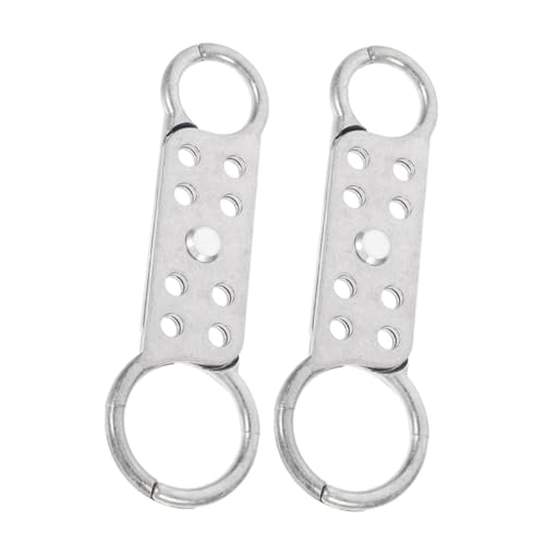 LOEFLIFA 2 Stück Doppelseitige Aluminium sicherheitshaspel mit Löchern Robustes Absperr Tagout Zubehör für Industrielle Anwendungen und Elektrische Geräte Langlebig und Zuverlässig von LOEFLIFA