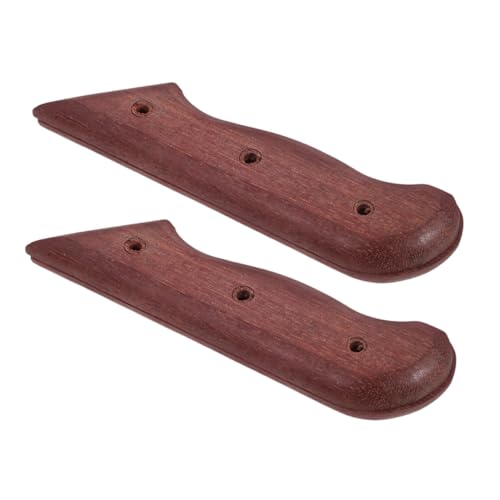 LOEFLIFA 2 Stück Holzgriff Ersatzteile für Küchenmesser Ergonomischer Langlebiger Reparaturgriff für DIY Projekte und Handwerksbedarf für Profiköche und Hobbyköche von LOEFLIFA