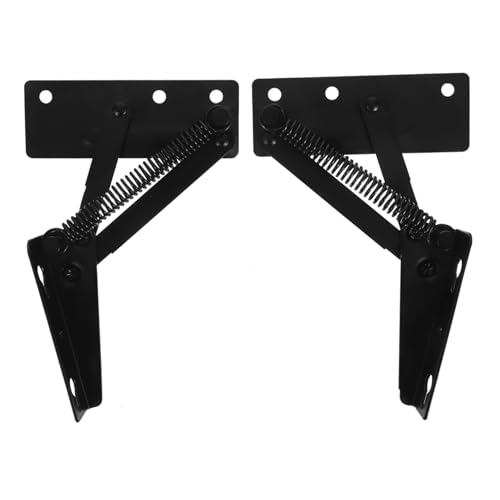 LOEFLIFA 2 Stück Schwarze Sofa Bett Scharniere Möbelbeschläge Klappfedern Langlebig Einfache Montage für Sofa Lift Verbindungselemente Vielseitig für Sitz und Schlafmöbel von LOEFLIFA