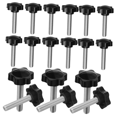 LOEFLIFA 20 Stück Teiliges Sterngriff Klemmknopf mit Verstellbarer Klemmkraft Ergonomischer Griff für Sichere Befestigung Vielseitig Einsetzbar für Maschinen und Werkzeuge LOEFLIFA 20 Stück Teiliges Sterngriff Klemmknopf mit Verstellbarer Klemmkraft Ergonomischer Griff für Sichere Befestigung Vielseitig Einsetzbar für Maschinen und Werkzeuge von LOEFLIFA