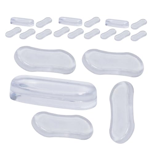 LOEFLIFA 20 Stück Teiliges Toilettendeckel Schutzpads Transparent aus Weichem Silikon Rutschfest Stoßdämpfend Geräuschreduzierend Passend für Sanftes Schließen und Langlebige Nutzung von LOEFLIFA