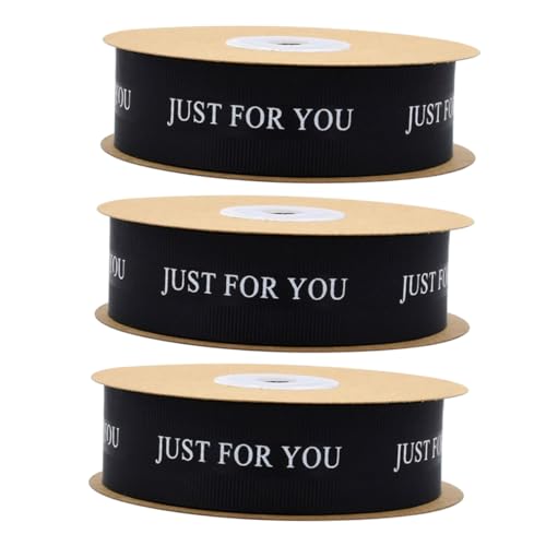 LOEFLIFA 3 Rollen For You Hochzeitssatinband Schwarz Floral Schleifenband zum Basteln Kranzband für Sträuße Geschenkverpackung Partydekoration DIY Nähen LOEFLIFA 3 Rollen For You Hochzeitssatinband Schwarz Floral Schleifenband zum Basteln Kranzband für Sträuße Geschenkverpackung Partydekoration DIY Nähen von LOEFLIFA