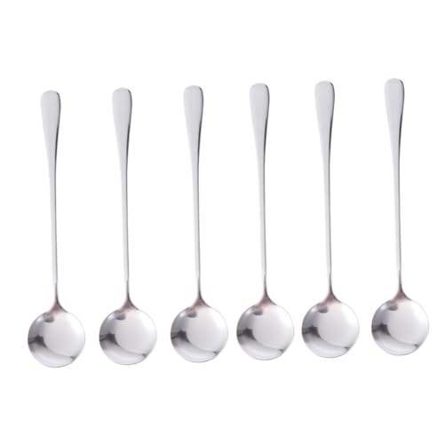 LOEFLIFA 6 Stück Teiliges Edelstahl Langstielige Rührlöffel für Kaffee Eiskaffee Cocktailmixen Spülmaschinenfest Korrosionsbeständig Modernes Design LOEFLIFA 6 Stück Teiliges Edelstahl Langstielige Rührlöffel für Kaffee Eiskaffee Cocktailmixen Spülmaschinenfest Korrosionsbeständig Modernes Design von LOEFLIFA