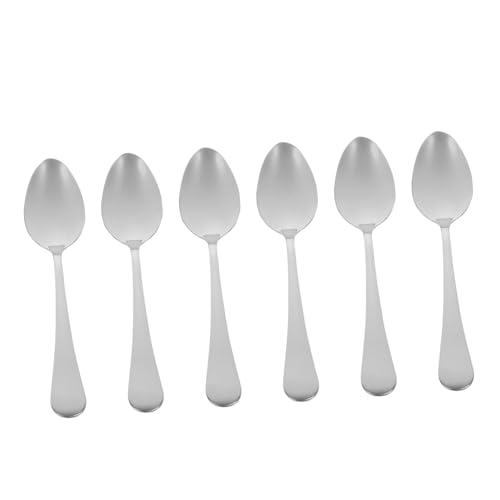 LOEFLIFA 6 Stück Teiliges Edelstahl Löffel Western Food Dessertlöffel Kaffeelöffel Rührlöffel Kleine Spoons für Kaffee Eis Tee Joghurt Zuhause Bar LOEFLIFA 6 Stück Teiliges Edelstahl Löffel Western Food Dessertlöffel Kaffeelöffel Rührlöffel Kleine Spoons für Kaffee Eis Tee Joghurt Zuhause Bar von LOEFLIFA