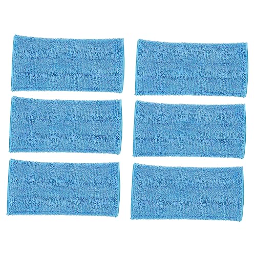LOEFLIFA 6 Stück Wiederverwendbare Mikrofasertücher für Flachmopp Waschbare Saugfähige Mop Pads Langlebig und Kompatibel mit Verschiedenen Bodenarten für Fliesen und von LOEFLIFA
