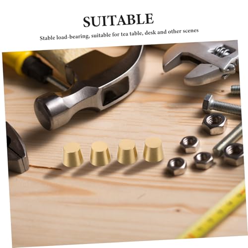 LOEFLIFA 8 Stück Schneidebrettfüße Messing Holzbrett Display Tray Riser Schmuckschatulle Füße Möbelbeschläge Für Holzdisplayständer Serviertabletts LOEFLIFA 8 Stück Schneidebrettfüße Messing Holzbrett Display Tray Riser Schmuckschatulle Füße Möbelbeschläge Für Holzdisplayständer Serviertabletts von LOEFLIFA