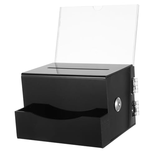 LOEFLIFA Abschließbare Acryl Wahlurne Multifunktionale Spenden Vorschlagsbox für Büro Werkstatt Sichere Aufbewahrung von Briefen und Geldgeschenken LOEFLIFA Abschließbare Acryl Wahlurne Multifunktionale Spenden Vorschlagsbox für Büro Werkstatt Sichere Aufbewahrung von Briefen und Geldgeschenken von LOEFLIFA