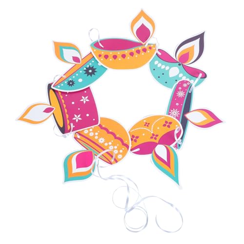 LOEFLIFA Diwali Party Banner Klassische Wanddekoration für Klassenzimmer Feste Farbiges Papiergirlanden Schnelle Montage Vielseitig für Diwali Feiern und Festtagsdekoration LOEFLIFA Diwali Party Banner Klassische Wanddekoration für Klassenzimmer Feste Farbiges Papiergirlanden Schnelle Montage Vielseitig für Diwali Feiern und Festtagsdekoration von LOEFLIFA