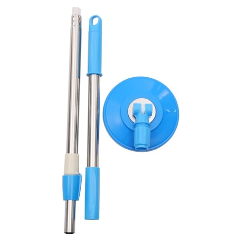 LOEFLIFA Ersatz moppstange aus Edelstahl für Rotierenden Wischmopp Drehbarer Moppgriff Leicht Robust und Kompatibel mit Rotierenden Bodenwischern für Schwer Erreichbare Ecken und Einfache von LOEFLIFA