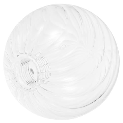 LOEFLIFA Glas Lampenschirm für Deckenleuchte Klare Glas Abdeckung Dekorativer Ersatzlampenschirm Einfache Installation Transparenter Lampenschirm für Pendelleuchte Wohnzimmer Esszimmer von LOEFLIFA