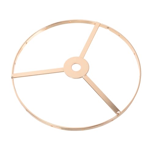 LOEFLIFA Goldfarbener Runder Lampenschirmhalter aus Robustem Eisen Diy Lampenschirmrahmen für Pendel und Tischlampen Langlebig Stabil für Wohnzimmer Schlafzimmer und Bürobeleuchtung von LOEFLIFA