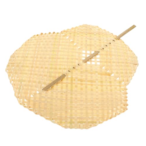 LOEFLIFA Handfächer Handgefertigt Sommerlicher Naturfächer Vintage Design Tragbar Kühlend Dekorativ Für Garten Festival Und Innenbereich von LOEFLIFA