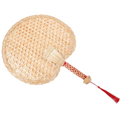 LOEFLIFA Handgewebter Weizenstroh Handfächer Vintage Stil Tragbarer Sommer Handventilator für Damen und Herren Leichtgewichtiger Natürlicher Retro Fächer für Handbetrieb und Kühlung LOEFLIFA Handgewebter Weizenstroh Handfächer Vintage Stil Tragbarer Sommer Handventilator für Damen und Herren Leichtgewichtiger Natürlicher Retro Fächer für Handbetrieb und Kühlung von LOEFLIFA