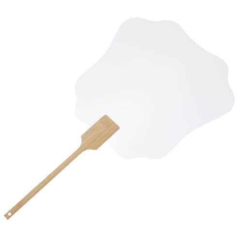 LOEFLIFA Transparenter DIY Handfächer mit Griff Handfächer zum Bemalen Chinesischer Stil Robustes und zum Basteln und Dekorieren bei Hochzeiten und Partys von LOEFLIFA