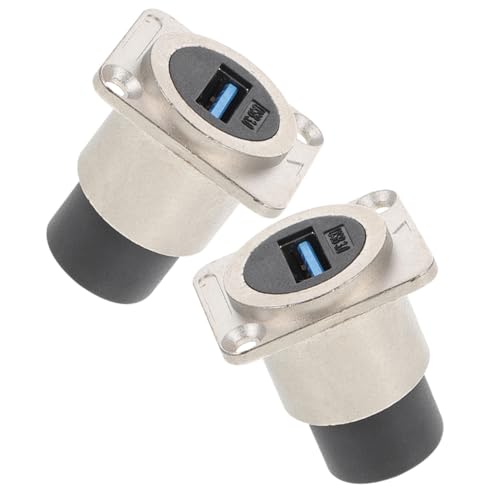 LOEFLIFA USB Panel Mount Connector Robuster USB Datenadapter mit Abdeckung für Einfache Installation für Desktop und Wandmontage Hochgeschwindigkeits Datenübertragung Kompatibel mit von LOEFLIFA
