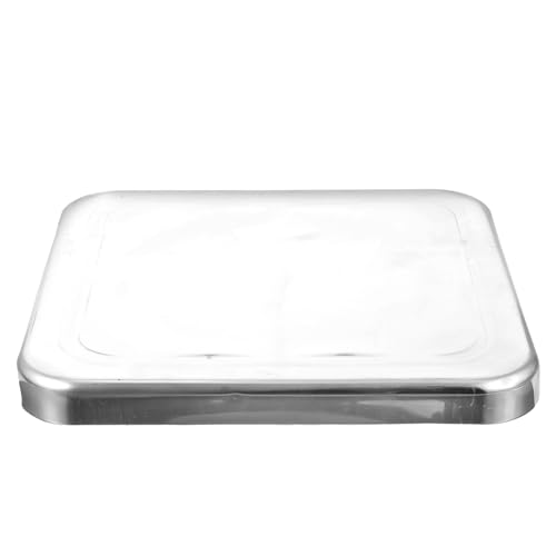 LOEFLIFA Verdickte Stuhloberfläche Stühle Barhocker Essen schwer Hockerteil Innenhocker mit Metallsitz Hocker Zubehör Kantinenstuhl-Sitzteil Rostfreier Stahl Silver von LOEFLIFA