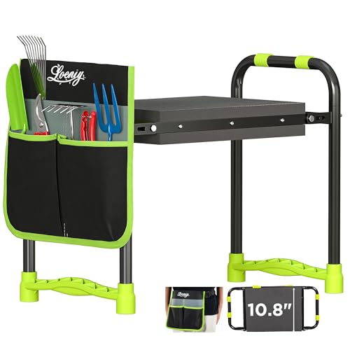LOENIY Faltbare Garten-Kniebank und Sitzfläche (grün) von LOENIY