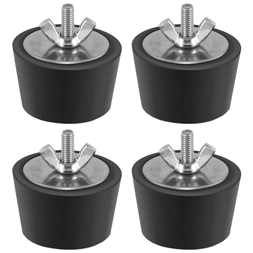 4 Stück Winterstopfen Pool,32mm Pool Stopfen mit Edelstahl-Flügelmutter Poolstopfen Winter,Winterstopfen für Pool Einlaufdüsen,Pool Winterstopfen für Einlaufdüse Gummistopfen Verhindert das Einfrieren von LOEPENLE