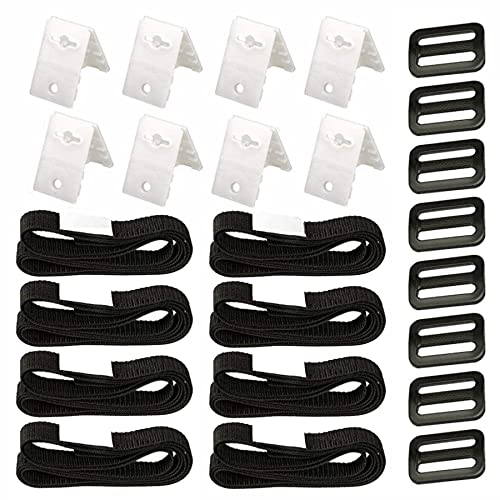 LOEPENLE 8er Set Befestigungsbänder Und Klammern,Haltebänder Poolfolie Solarfolie,Pool aufroller Für Solarfolie,Poolfolie Haltebänder,Befestigungsbänder Poolfolie,Pool Solarfolie Befestigung von LOEPENLE