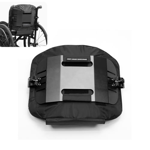 LOERSS Sportrollstuhl Rückenlehne, Komfortabel, 33 cm, Einstellbare Höhe(Black) von LOERSS