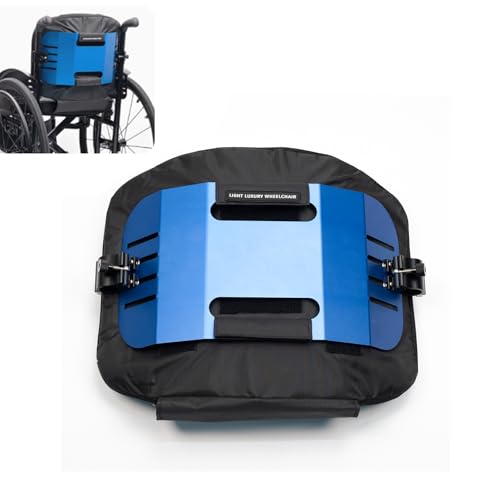 LOERSS Sportrollstuhl Rückenlehne, Komfortabel, 33 cm, Einstellbare Höhe(Blue) von LOERSS