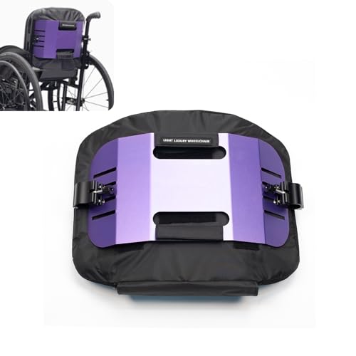 LOERSS Sportrollstuhl Rückenlehne, Komfortabel, 33 cm, Einstellbare Höhe(Purple) von LOERSS