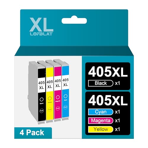 LOFBLAT 405XL Multipack, Kompatibel für Epson 405 XL Druckerpatronen WF-3820DWF WF-3825DWF WF-4820DWF WF-4825DWF WF-4830DTWF WF-7830DTWF WF-7835DTWF WF-7840DTWF von LOFBLAT