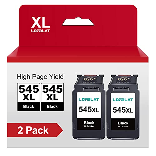 LOFBLAT PG 545 XL Schwarz Ersatz für Canon Druckerpatronen 545 Multipack Black für MX495 Patronen Pixma TS3350 MG2550s TS3150 TR4550 MG3050 TR4551 MG2950 MX490 MG2555s (2er-Pack Schwarz) LOFBLAT PG 545 XL Schwarz Ersatz für Canon Druckerpatronen 545 Multipack Black für MX495 Patronen Pixma TS3350 MG2550s TS3150 TR4550 MG3050 TR4551 MG2950 MX490 MG2555s (2er-Pack Schwarz) von LOFBLAT