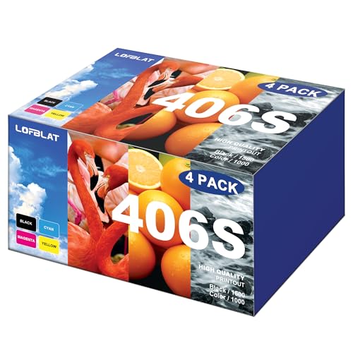 LOFBLAT CLT-P406C CLX-3305FW Toner Kompatibel für Samsung CLT-406S CLT-K406S für Samsung Xpress SL C410W C460FW C460W C463W CLP-360 360N CLP-365 365W CLX-3300 CLX-3305 CLX-3305W (4er-Pack) von LOFBLAT