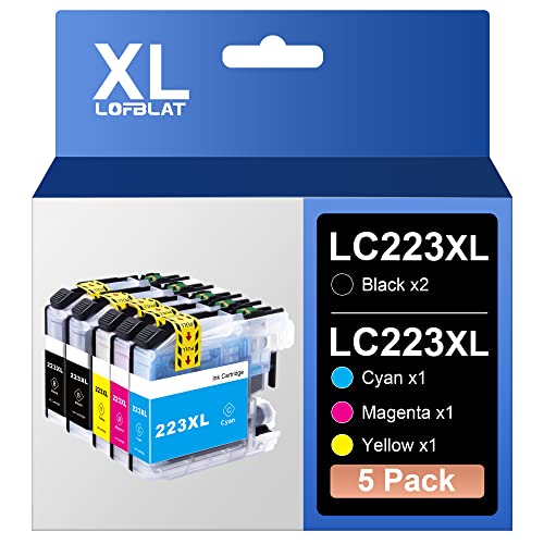 LOFBLAT LC223 XL Druckerpatronen, Kompatibel für Brother LC-223 XL LC-223VALBP, für Brother MFC J5320DW J4420DW J4620DW J480DW J5620DW J5720DW J680DW J4625DW J880DW J5625DW DCP J4120DW J562DW von LOFBLAT
