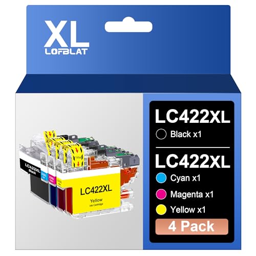 LC422XL LC422 XL LC-422 XL Druckerpatronen Kompatibel mit Brother LC-422VAL LC422 LC-422XL Patronen für MFC-J5340DW MFC-J5345DW MFC-J5740DW MFC-J6540DW MFC-J6940DW MFC-J5340DWE MFC-J6540DWE (4er-Pack) von LOFBLAT