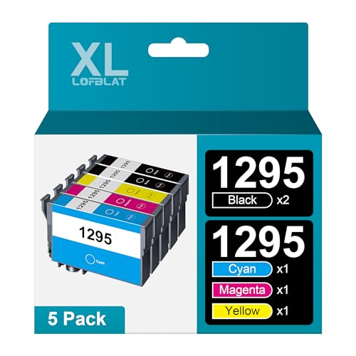 LOFBLAT T1295 Multipack Druckerpatronen Ersatz für Epson T1295 T1291 T1292 T1293 T1294 Workforce WF-3520 WF-3540 WF-7525 WF-7515 Stylus SX235W SX425W SX435W SX445W SX535WD BX630FW von LOFBLAT