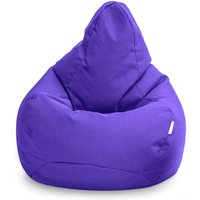 Gaming-Sitzsack für das Wohnzimmer, Sitzsack mit hoher Rückenlehne für drinnen und draußen für Erwachsene, 80x75 cm wasserfester Sitzsack mit Füllung von LOFT 25