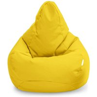 Gaming-Sitzsack für das Wohnzimmer, Sitzsack mit hoher Rückenlehne für drinnen und draußen für Erwachsene, 80x75 cm wasserfester Sitzsack mit Füllung von LOFT 25
