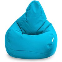 Gaming-Sitzsack für das Wohnzimmer, Sitzsack mit hoher Rückenlehne für drinnen und draußen für Erwachsene, 80x75 cm wasserfester Sitzsack mit Füllung von LOFT 25