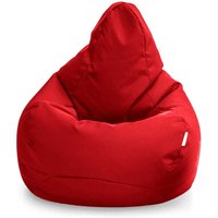 Gaming-Sitzsack für das Wohnzimmer, Sitzsack mit hoher Rückenlehne für drinnen und draußen für Erwachsene, 80x75 cm wasserfester Sitzsack mit Füllung von LOFT 25