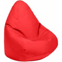 Kinder Sitzsack mit Pouf für Gaming, Sitzsack Stuhl für Wohnzimmer, wasserfest Outdoor Kind Sitzsack und Pouf für Spielzimmer - Rot (Sitzsack) - Loft von LOFT 25