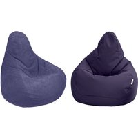 Loft 25 - Gaming-Sitzsack fürs Wohnzimmer, Zwei Sitzsäcke mit hoher Rückenlehne für Erwachsene, Liegender Sitzsack mit Füllung aus Polystyrolperlen Loft 25 - Gaming-Sitzsack fürs Wohnzimmer, Zwei Sitzsäcke mit hoher Rückenlehne für Erwachsene, Liegender Sitzsack mit Füllung aus Polystyrolperlen von LOFT 25