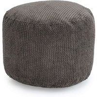 Loft 25 - Sitzsack-Fußhocker für das Wohnzimmer, runder Indoor-Cord-Pouf als Beinablage, ergonomisch geformter Pouf für den Wohnbereich, bequemer von LOFT 25