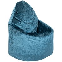 Loft 25 - Sitzsack mit hoher Rückenlehne für das Wohnzimmer, Sitzsack aus Pannesamt, weicher Gaming-Sitzsack für den Innenbereich für Erwachsene, von LOFT 25