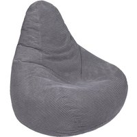 Loft 25 - Sitzsack für den Innenbereich, Sitzsack für Erwachsene zum Spielen, 90x75 cm Cord-Sitzsack mit Füllung aus Styroporkügelchen, Relaxsessel von LOFT 25