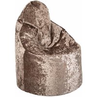 Loft 25 - Sitzsack mit hoher Rückenlehne für das Wohnzimmer, Sitzsack aus Pannesamt, weicher Gaming-Sitzsack für den Innenbereich für Erwachsene, von LOFT 25