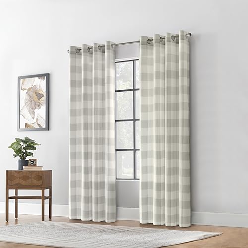 Bella Lichtfiltervorhang mit Ösen, für den Innenbereich, 132 x 213 cm, Taupe von LOFT LIVING