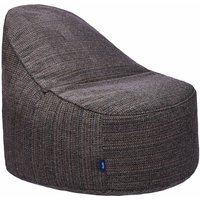 Wohnzimmer Sitzsack Stuhl, weicher Indoor Liegestuhl Sitzsack Pouf für Erwachsene - Holzkohle (Gewebtes strukturiertes Gewebe) - Loft 25 von LOFT 25