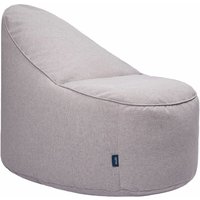 Wohnzimmer Sitzsack Stuhl, weicher Indoor Faulenzen Sitzsack Pouf für Erwachsene - Grau (Gewebtes strukturiertes Gewebe) - Loft 25 von LOFT 25