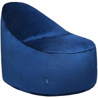 Wohnzimmer Sitzsack Stuhl, weicher Samt Indoor Sitzsack Pouf für Erwachsene - Pazifik (Samt-Gewebe) - Loft 25 von LOFT 25