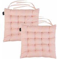 Weiche Sitzkissen für das Wohnzimmer, getuftete Sitzpolster mit sicheren Gurten, Baumwollkissen für den Innenbereich Stuhl - Rosenrauch (2pk) - Loft von LOFT 25