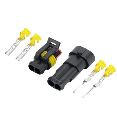 10 Kit 2 Pin Way Waterproof Electrical Wire Connector 1.5mm Terminals 2Pin HID Auto Xenon lamp 10 Kit 2 Pin Way Waterproof Electrical Wire Connector 1.5mm Terminals 2Pin HID Auto Xenon lamp von LOFWSGPRX