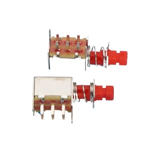 10 Pcs Self Lock Latching Uni-Direction Push Button Switch DPDT 6 Pin von LOFWSGPRX